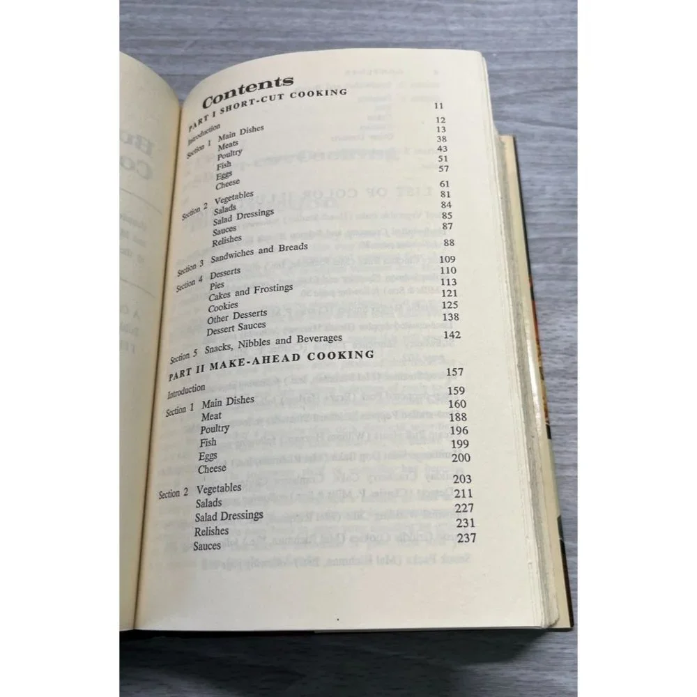 Busy Womans Cookbook by Farm Journal 1971 Make Ahead Recipes Short Cuts